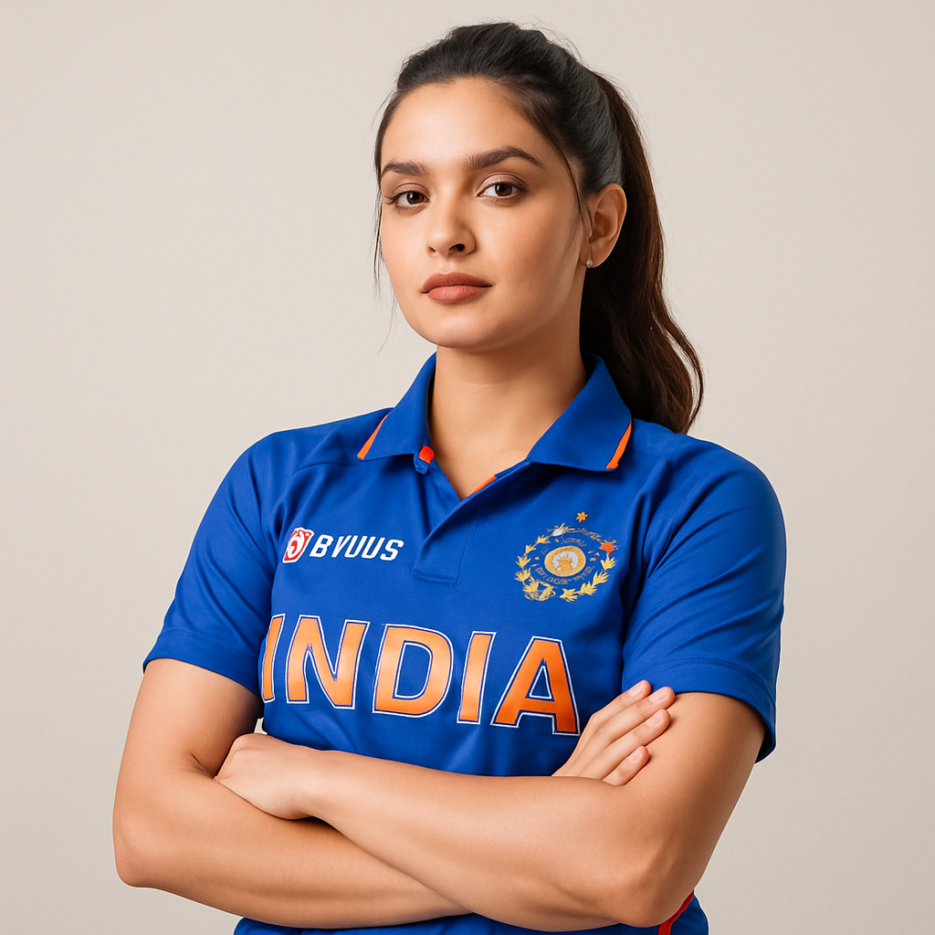 India cricket team in action during today